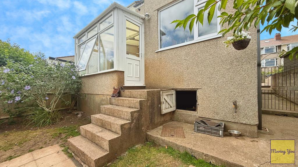 Rear of property