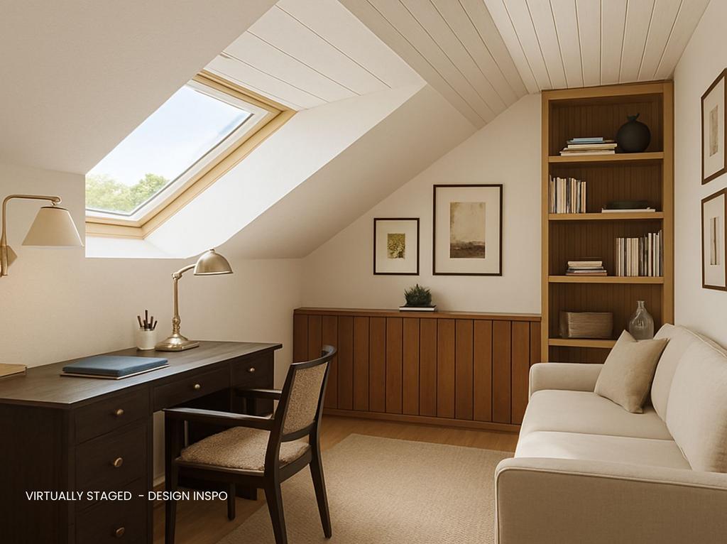 Attic Bedroom - Virtually Staged