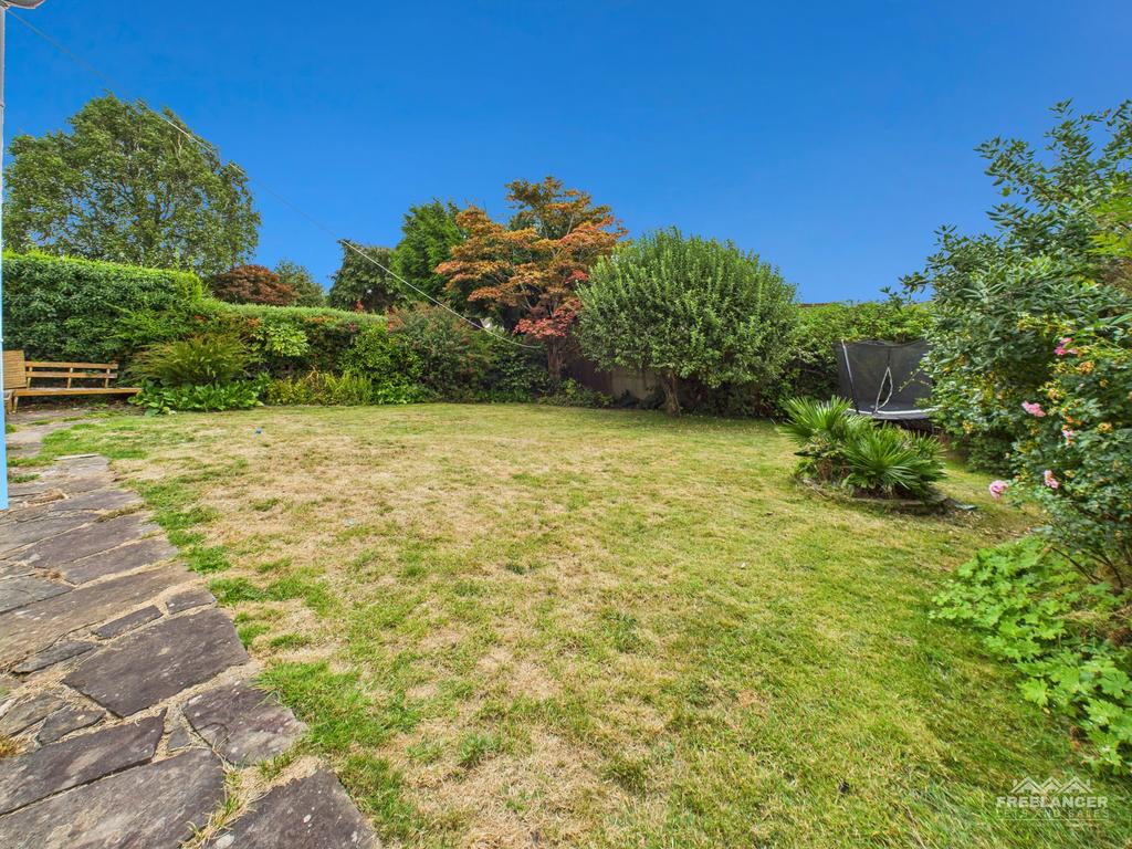 Rear lawn
