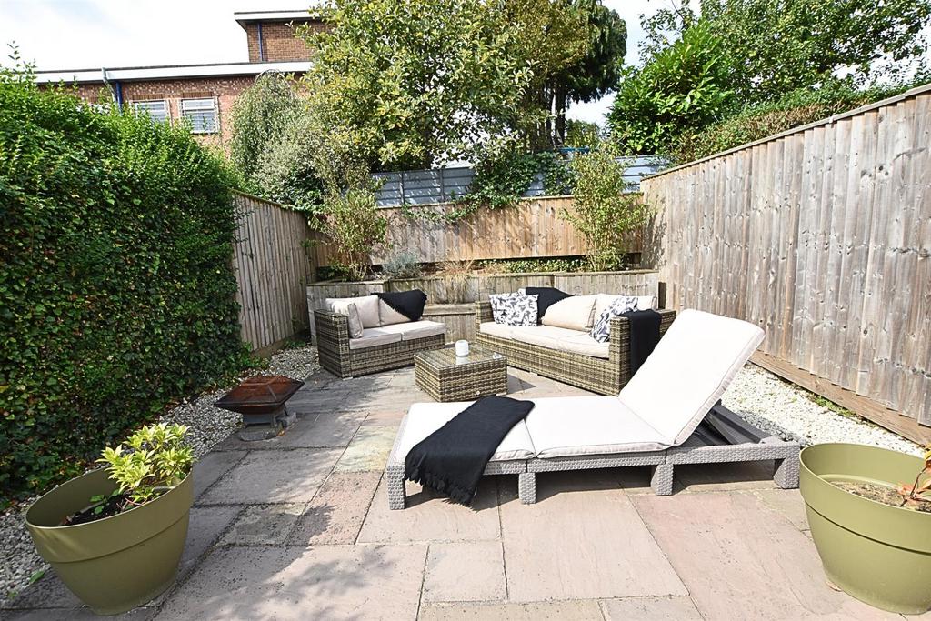 Rear patio area