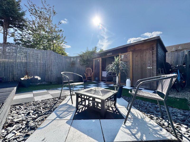 Slab patio area
