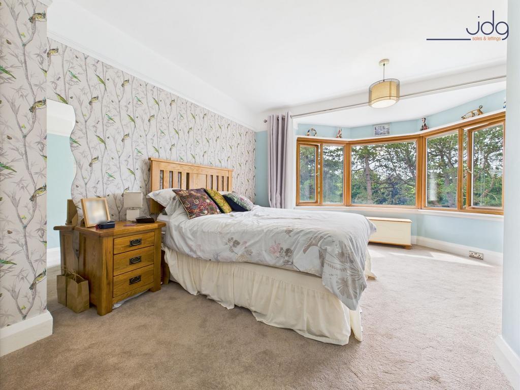 Double Bedroom with bay window overlooking the...
