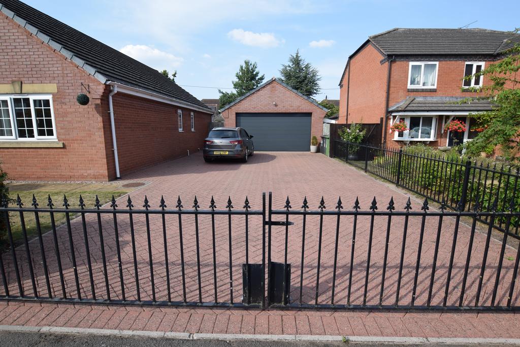 Driveway & detached double garage