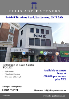 Retail property (high street) to rent, 146-148 Terminus Rd Eastbourne BN21 3AN