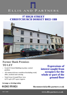 Retail property (high street) to rent, 57 High St Christchurch BH23 1AS