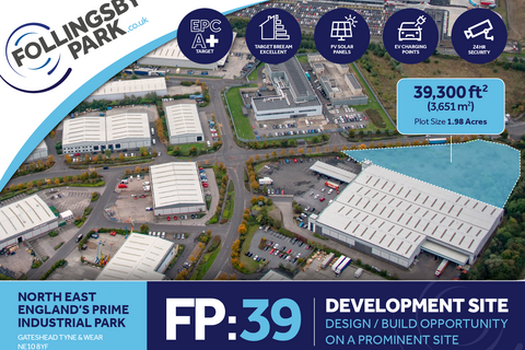 Land to rent, Follingsby Close Gateshead NE10 8YF