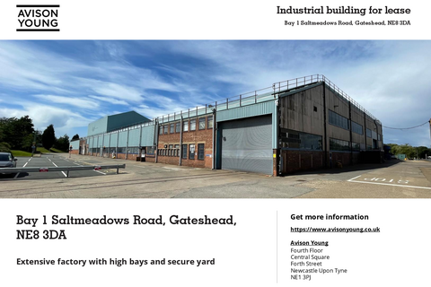 Factory to rent, Saltmeadows Rd Gateshead NE8 3AH