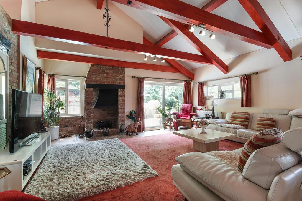 Living room, fireplace