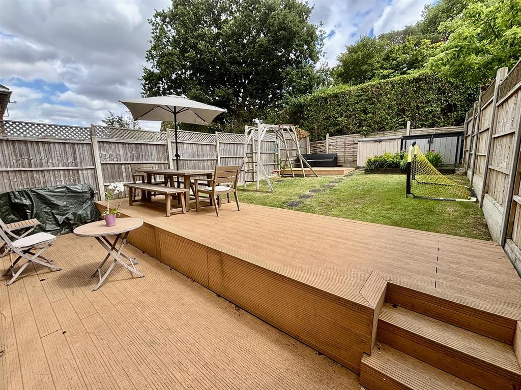 Decking area, garden