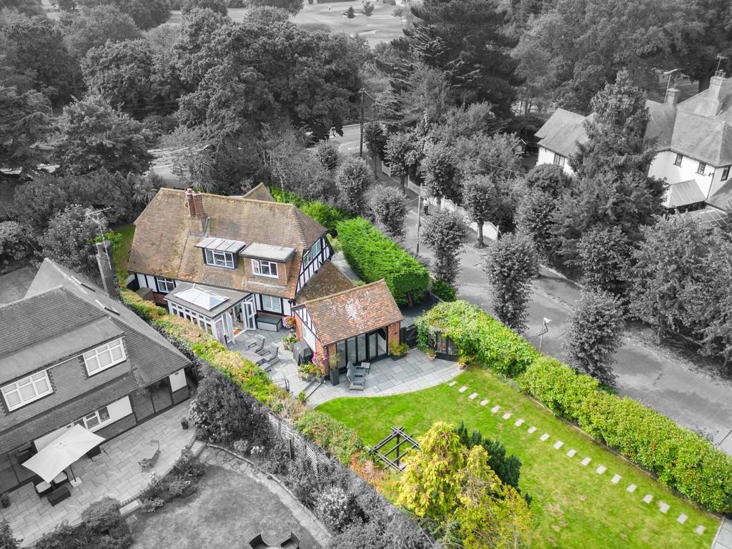 Drone Rear Shot B&amp;W