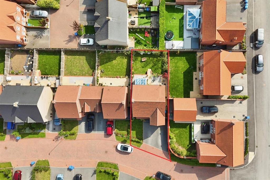 Aerial view of the property