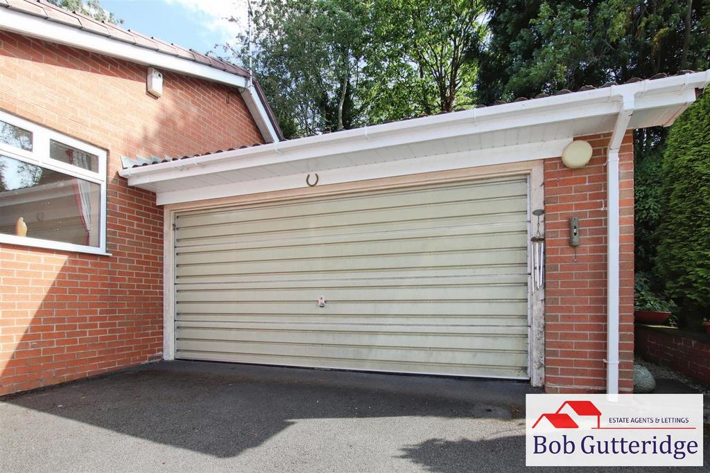 Attached double garage