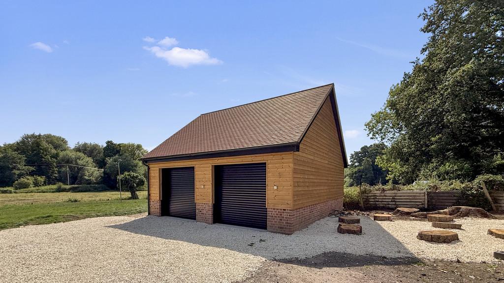 Garage and driveway
