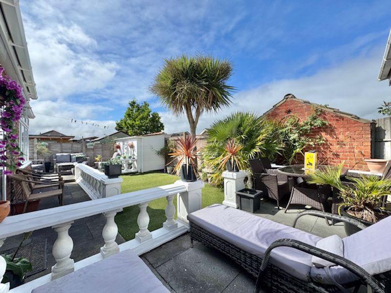 Rear patio to garden