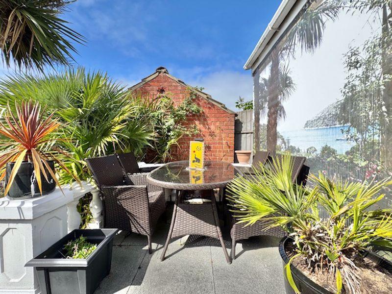Outdoor dining area