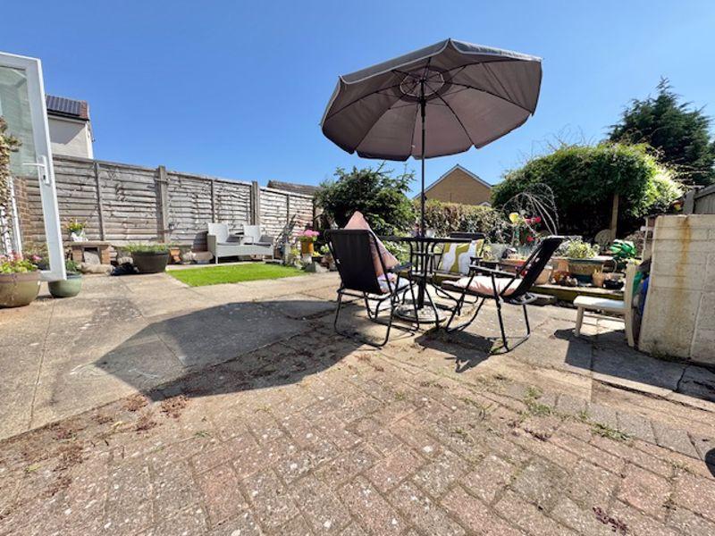 Rear patio area