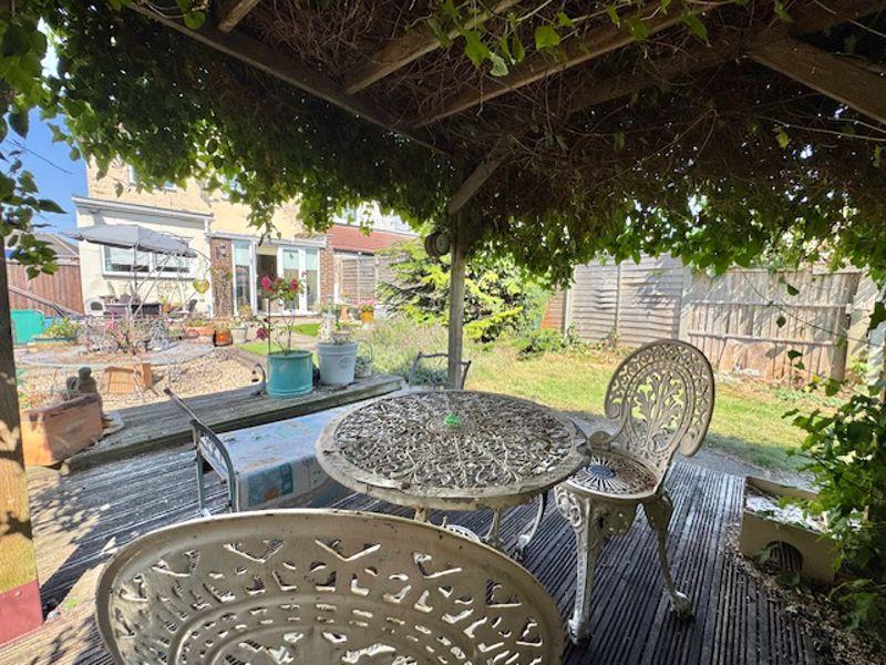 Pergola and raised