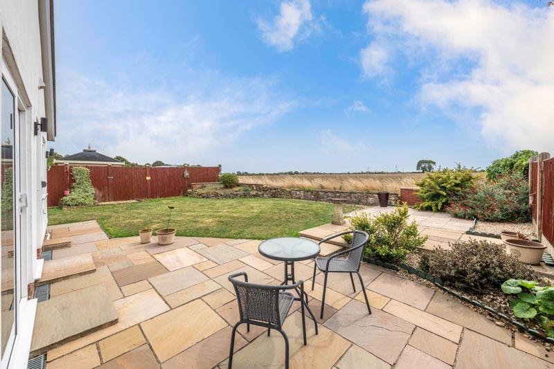 Rear patio area