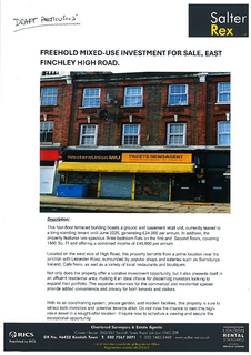 Retail property (high street) for sale, 103 High Rd London N2 8AG