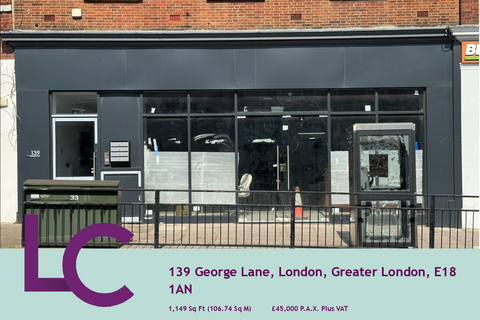 Retail property (high street) to rent, 139 George Lane London E18 1AL