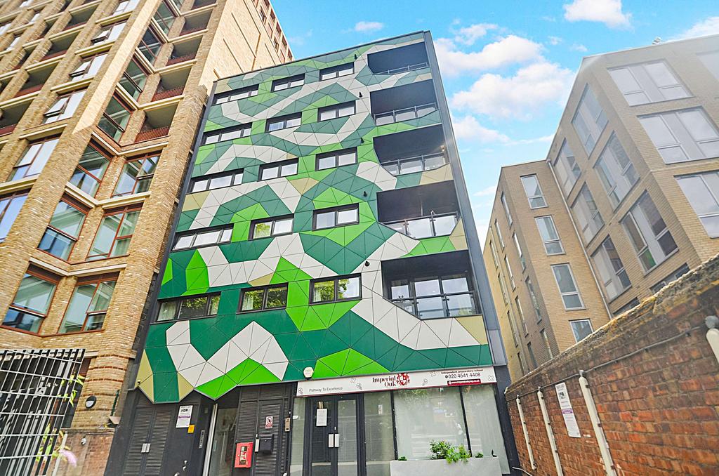 Apartment building facade, block of apartments