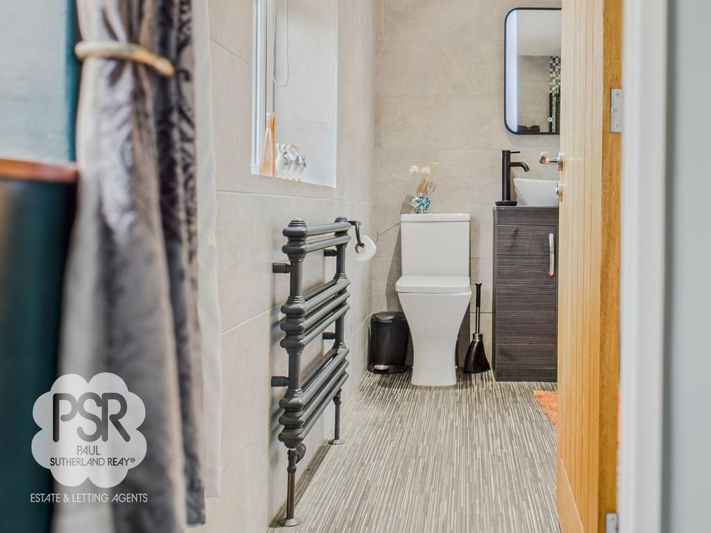 Into the Main Bathroom