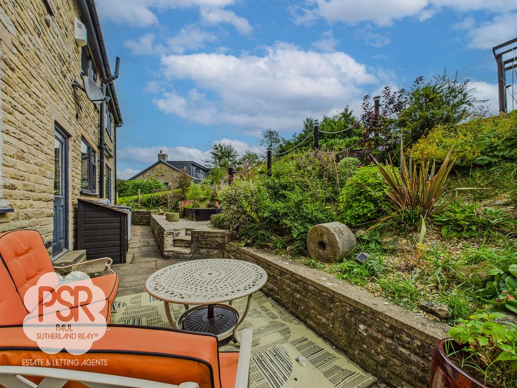 Rear Garden - Lower Seating and Dining Area