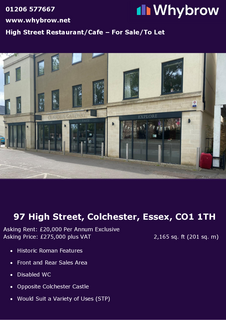 Retail property (high street) to rent, 97 High Street Colchester CO1 1TH