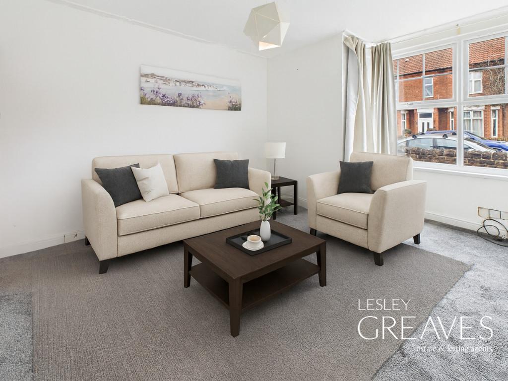 Living Room Virtually Staged