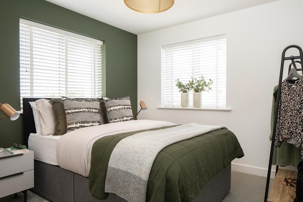 A comfortable guest room that feels peaceful...