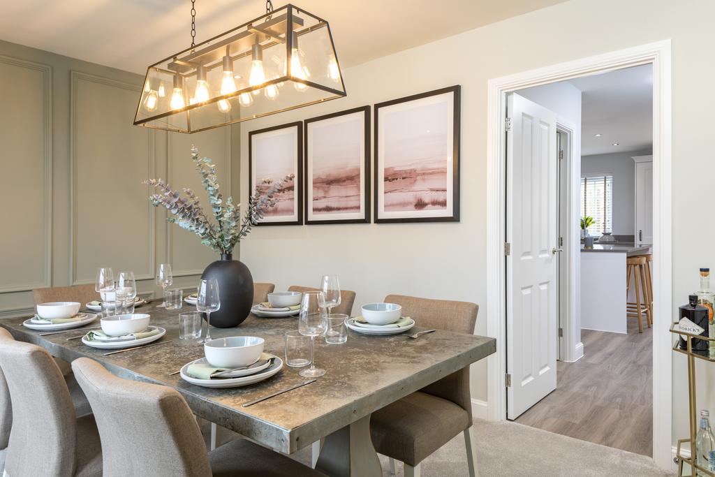 Dining room at The Manning Show Home Donnington...