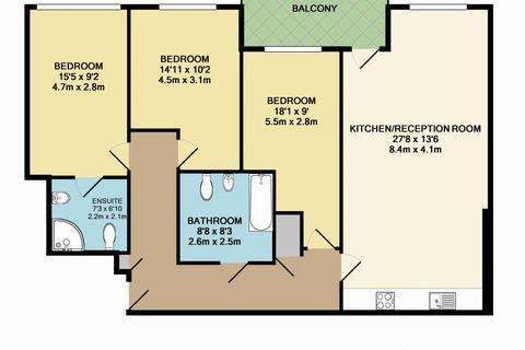 3 bedroom flat to rent, 26 Rochester Place, London NW1