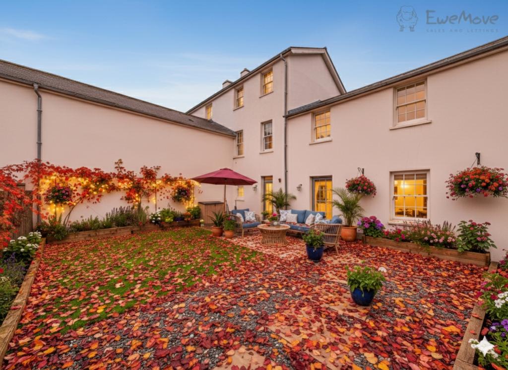 Virtually staged autumn scene