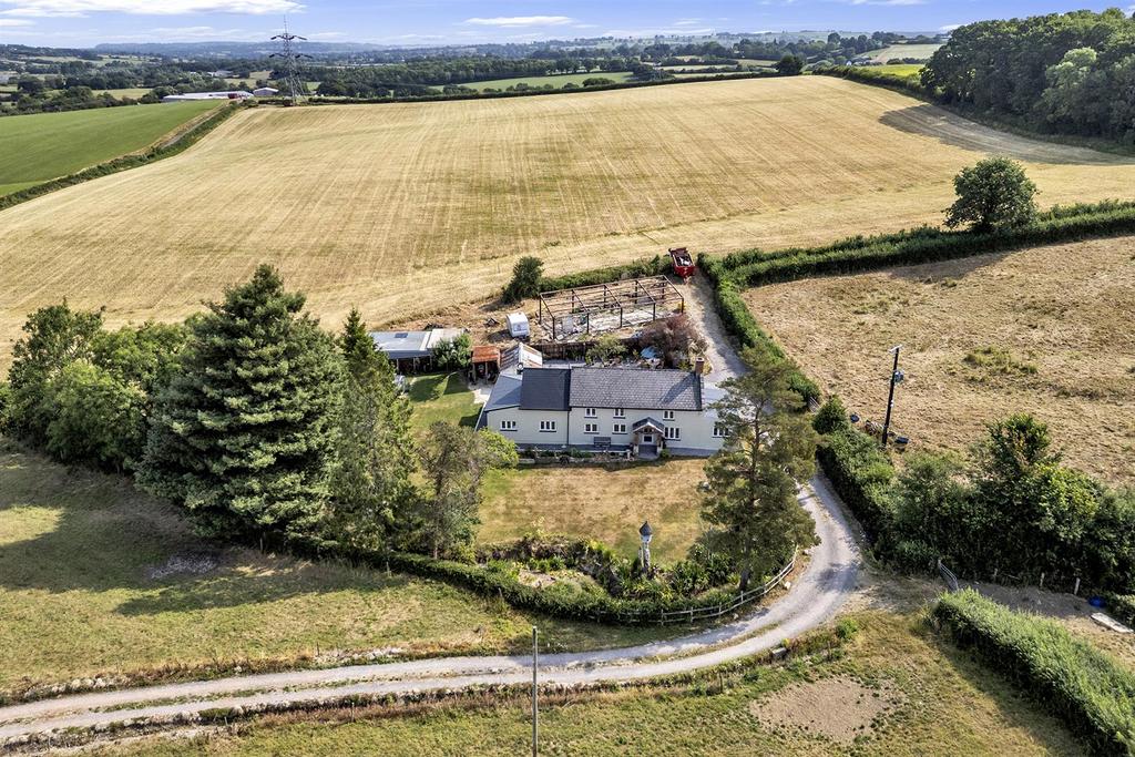 Drone shot of property