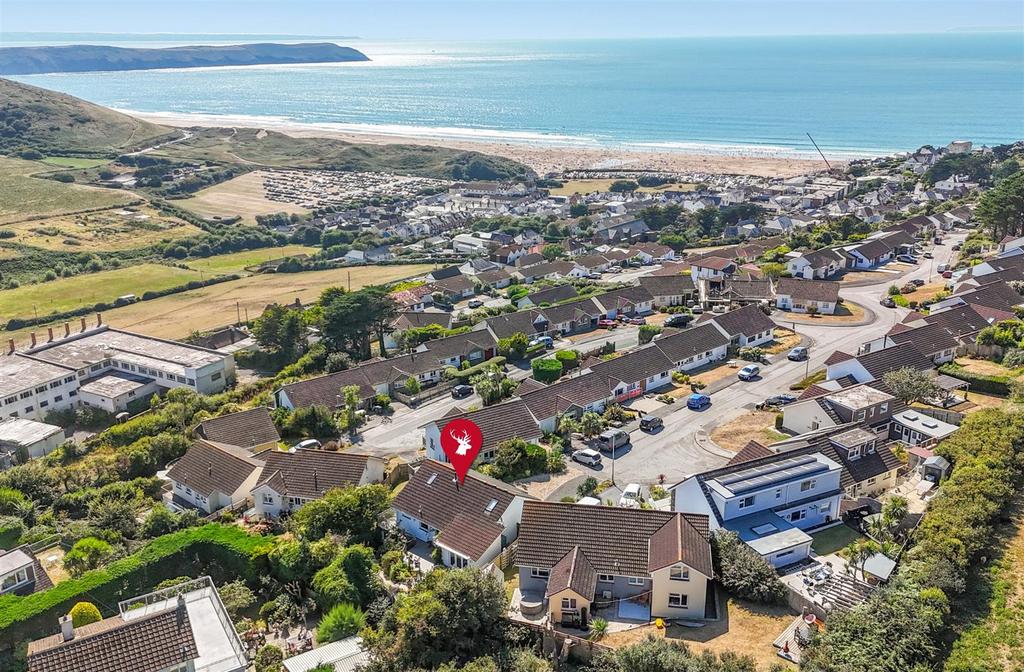 Drone View with Location Pin