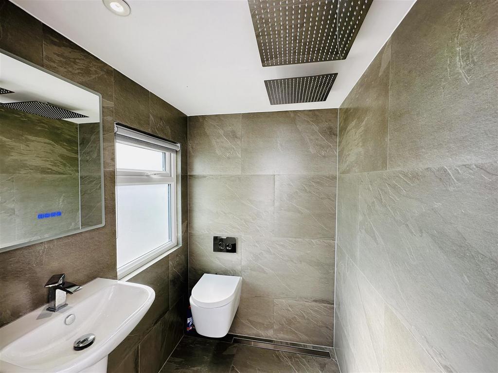 Externally shower room