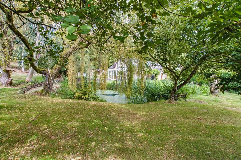 Pond and house