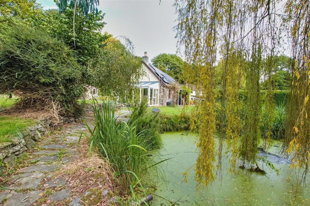 House and pond