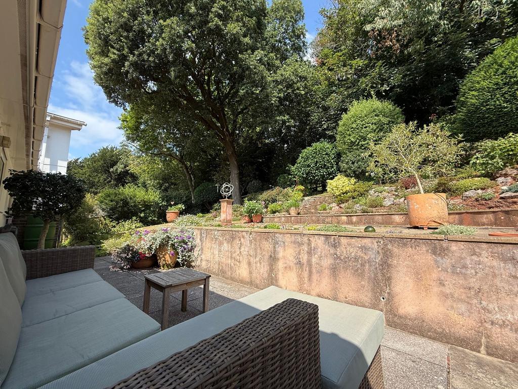 Rear patio area