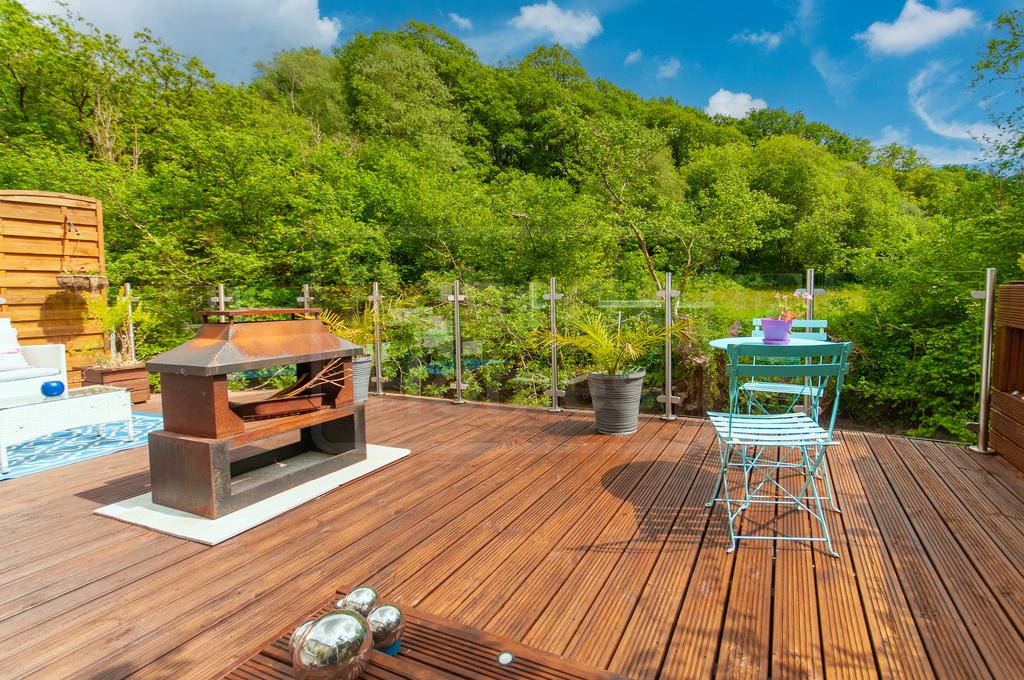 Decked area