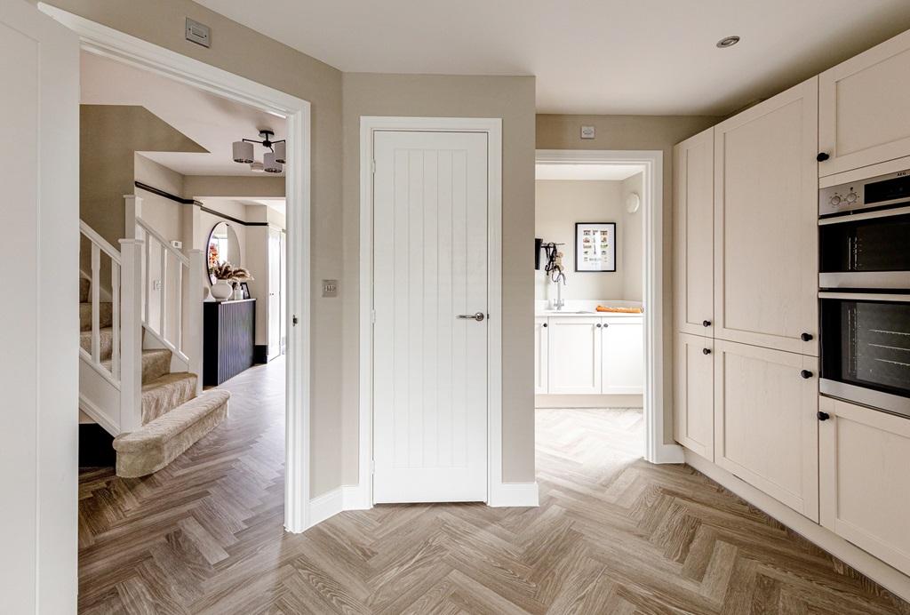 There's a useful utility room off the kitchen