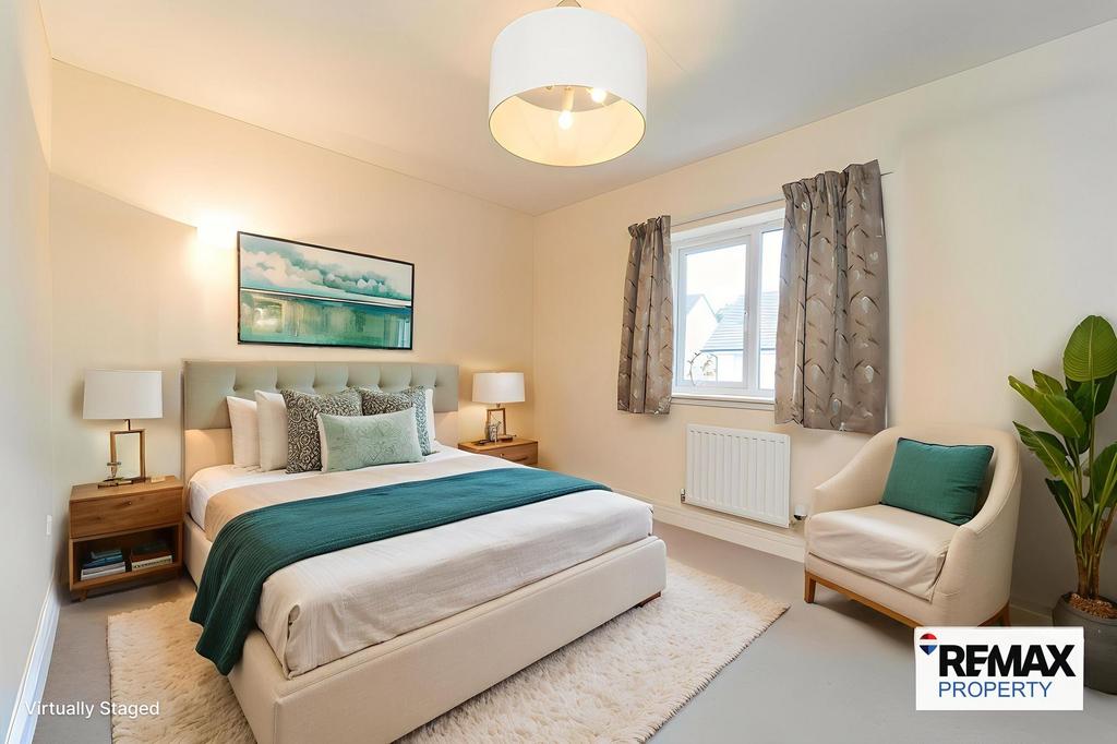 Virtually Staged Bedroom Four
