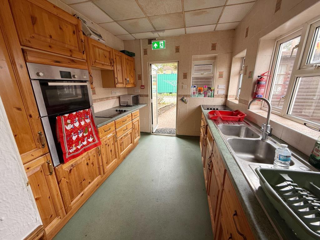 Galley style kitchen