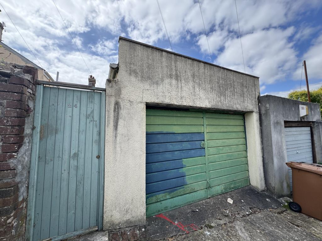 Garage at the rear