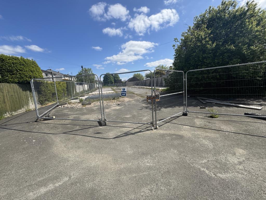 View of the entrance to site