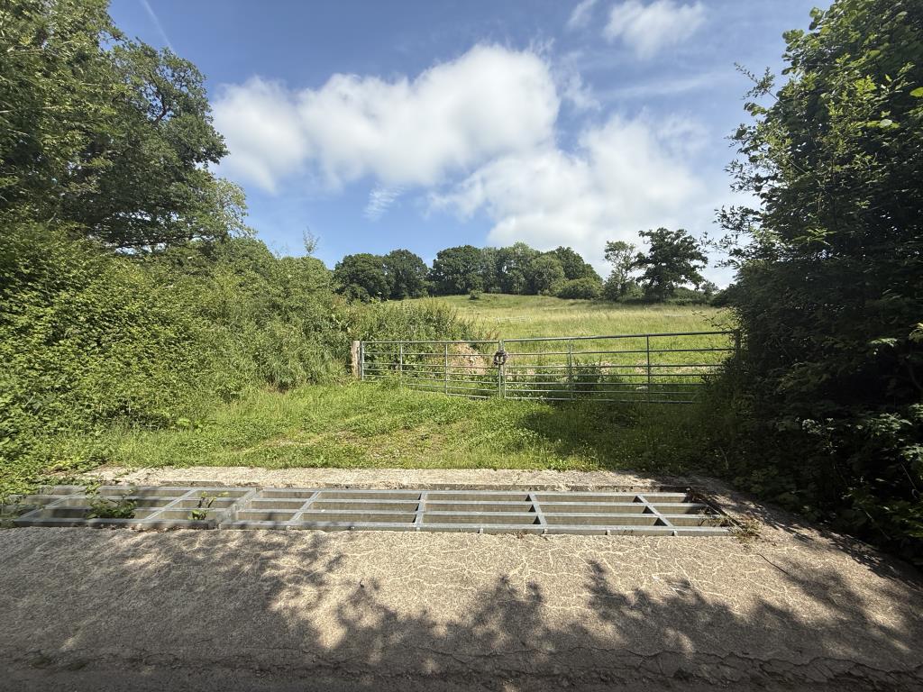General view of Land showing access gate