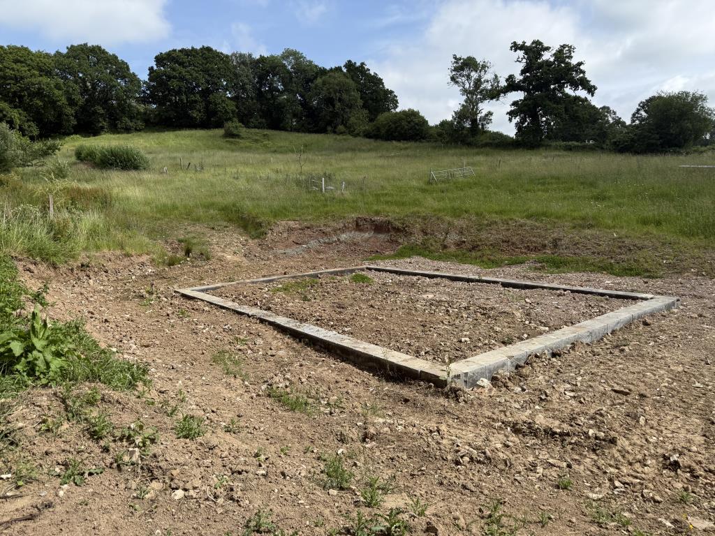 General view of Land showing footing