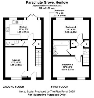 2 bedroom semi-detached house for sale, Parachute Grove, Henlow SG16
