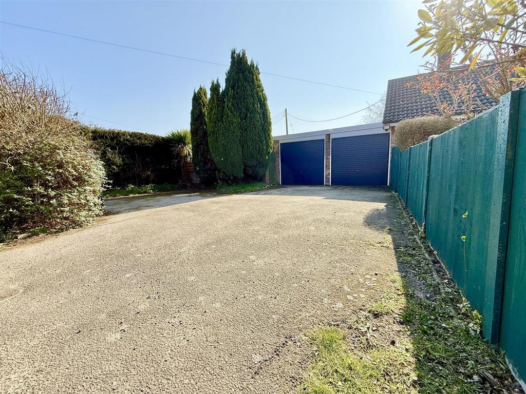 Driveway and garage