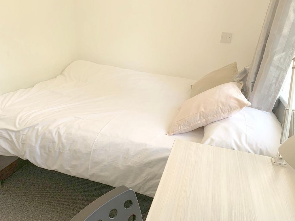 A bright and tidy single bedroom featuring a ne...